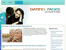 Tablet Screenshot of dating-pages.com